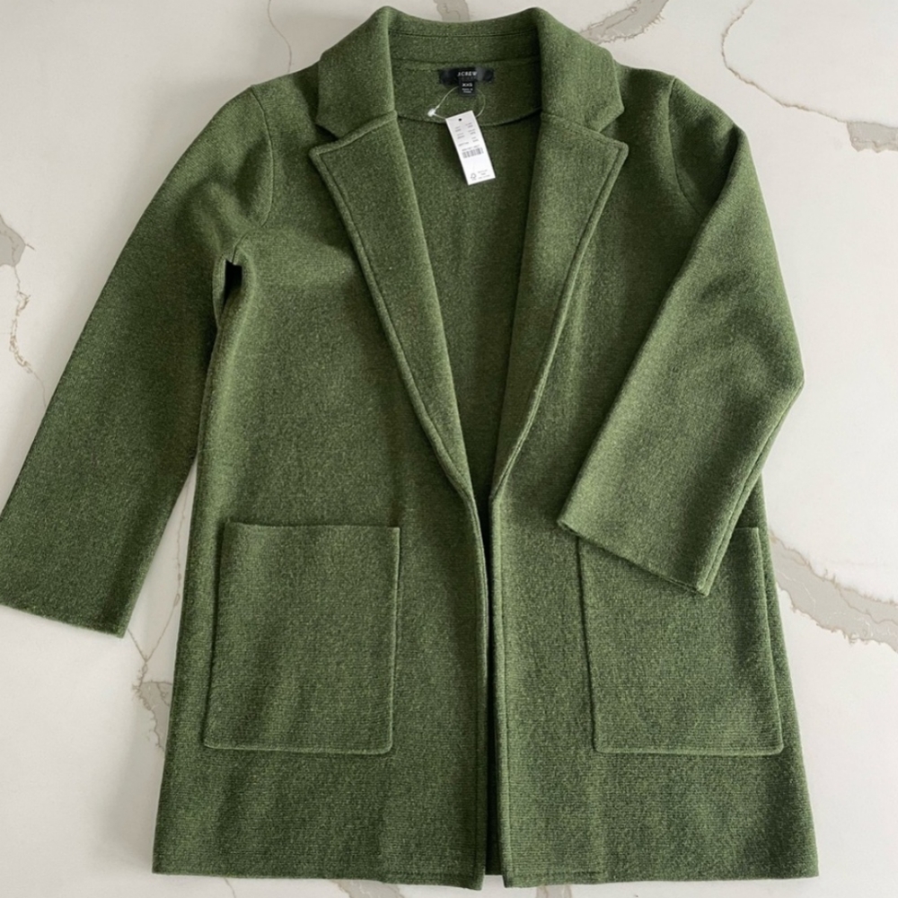 ✨ NEW ✨ JCrew Sophie Heather Olive Green Blazer sz XXS